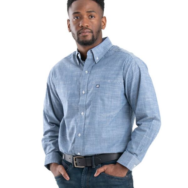 Men's Foreman Flex180 Chambray Button-Down Woven Shirt Thumbnail
